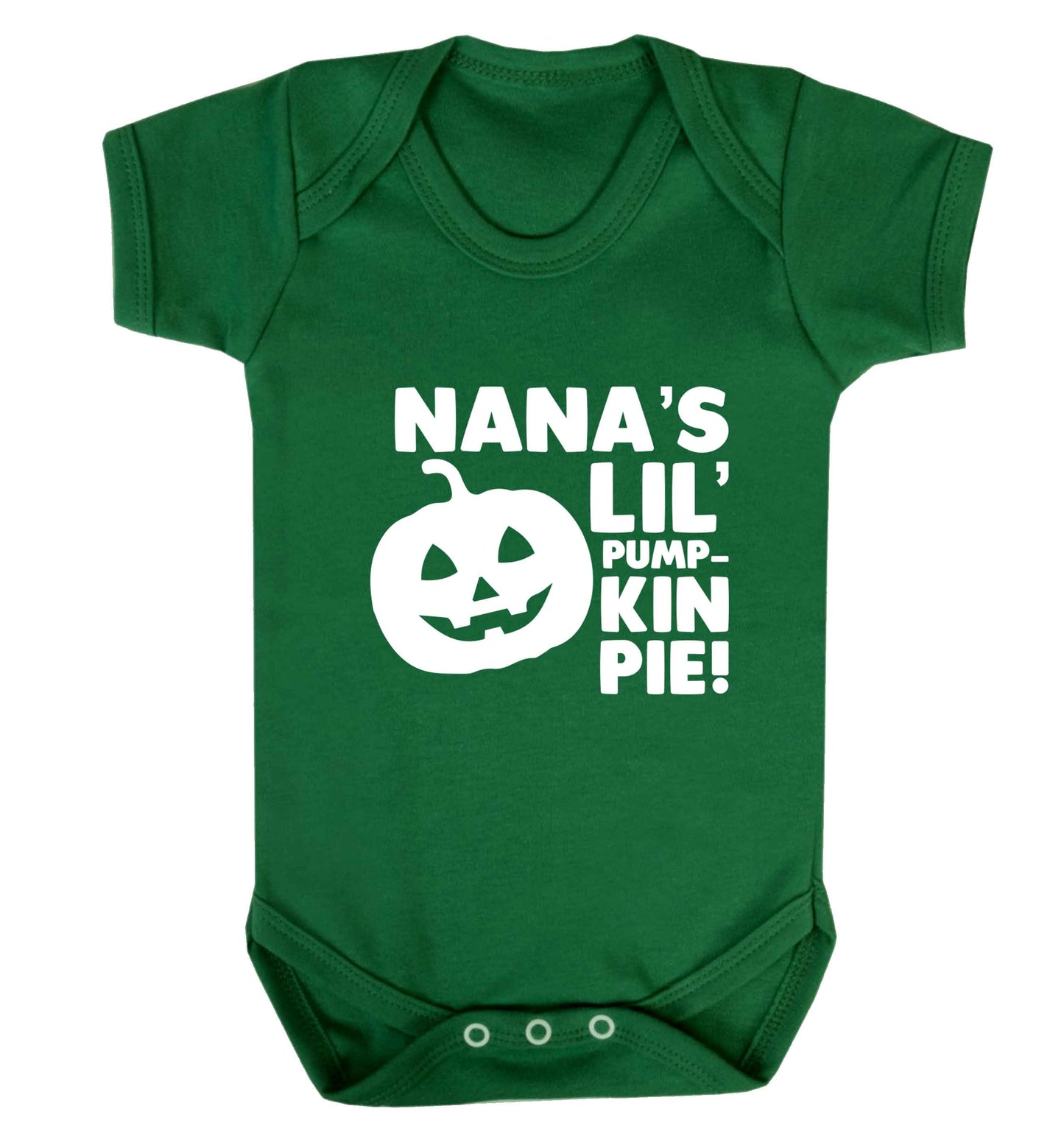 Nana's lil' pumpkin pie baby vest green 18-24 months