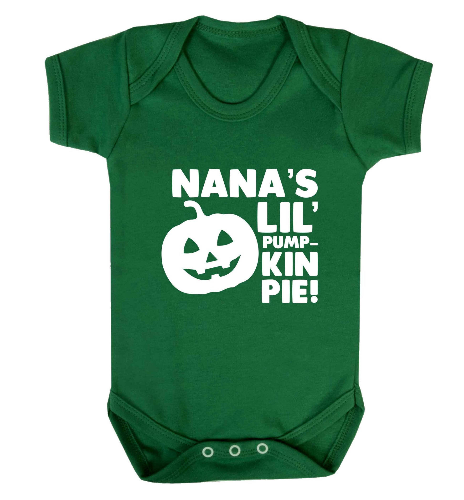Nana's lil' pumpkin pie baby vest green 18-24 months