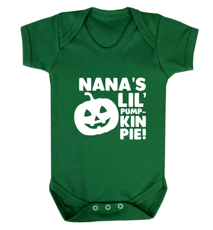 Nana's lil' pumpkin pie baby vest green 18-24 months