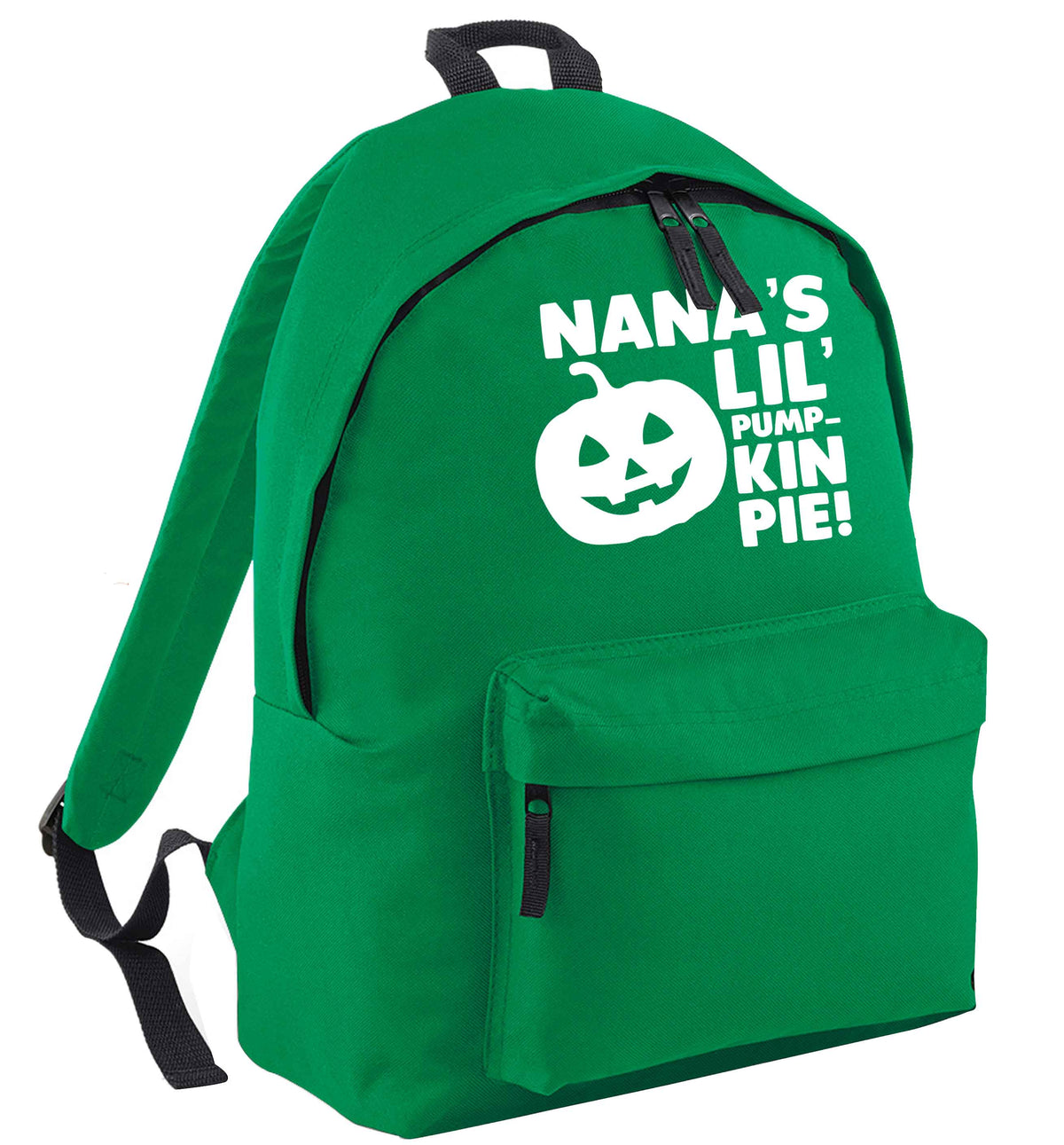 Nana's lil' pumpkin pie green adults backpack