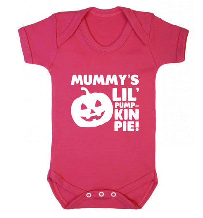 Mummy's lil' pumpkin pie baby vest dark pink 18-24 months