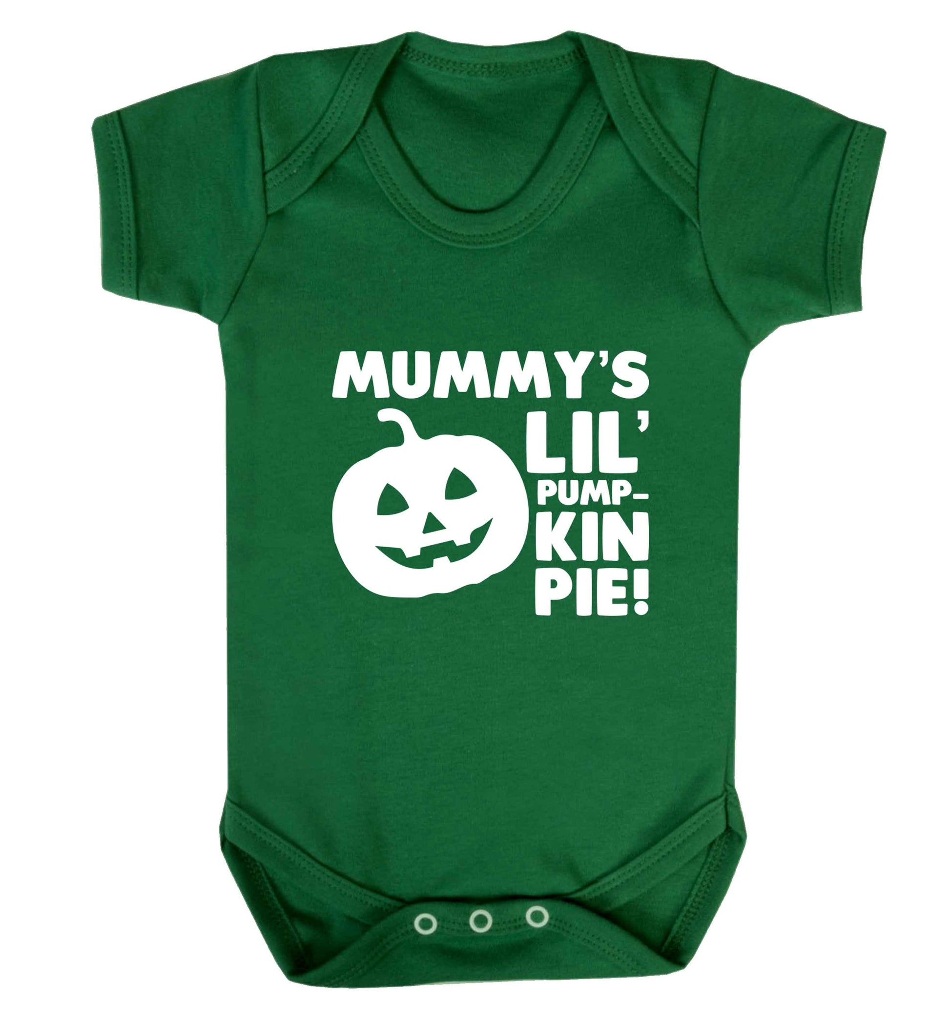 Mummy's lil' pumpkin pie baby vest green 18-24 months