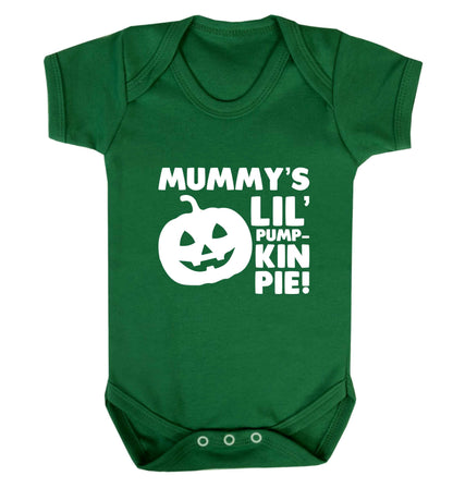 Mummy's lil' pumpkin pie baby vest green 18-24 months
