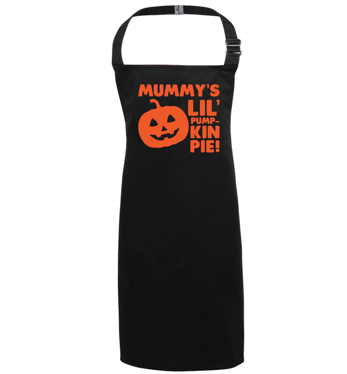 Mummy's lil' pumpkin pie black apron 7-10 years