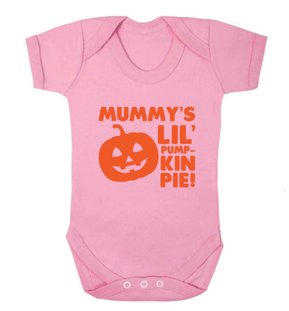 Mummy's lil' pumpkin pie baby vest pale pink 18-24 months