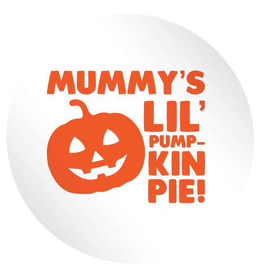 Mummy's lil' pumpkin pie 24 @ 45mm matt circle stickers