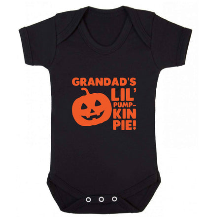 Daddy's lil' pumpkin pie baby vest black 18-24 months