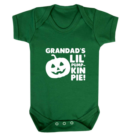 Daddy's lil' pumpkin pie baby vest green 18-24 months