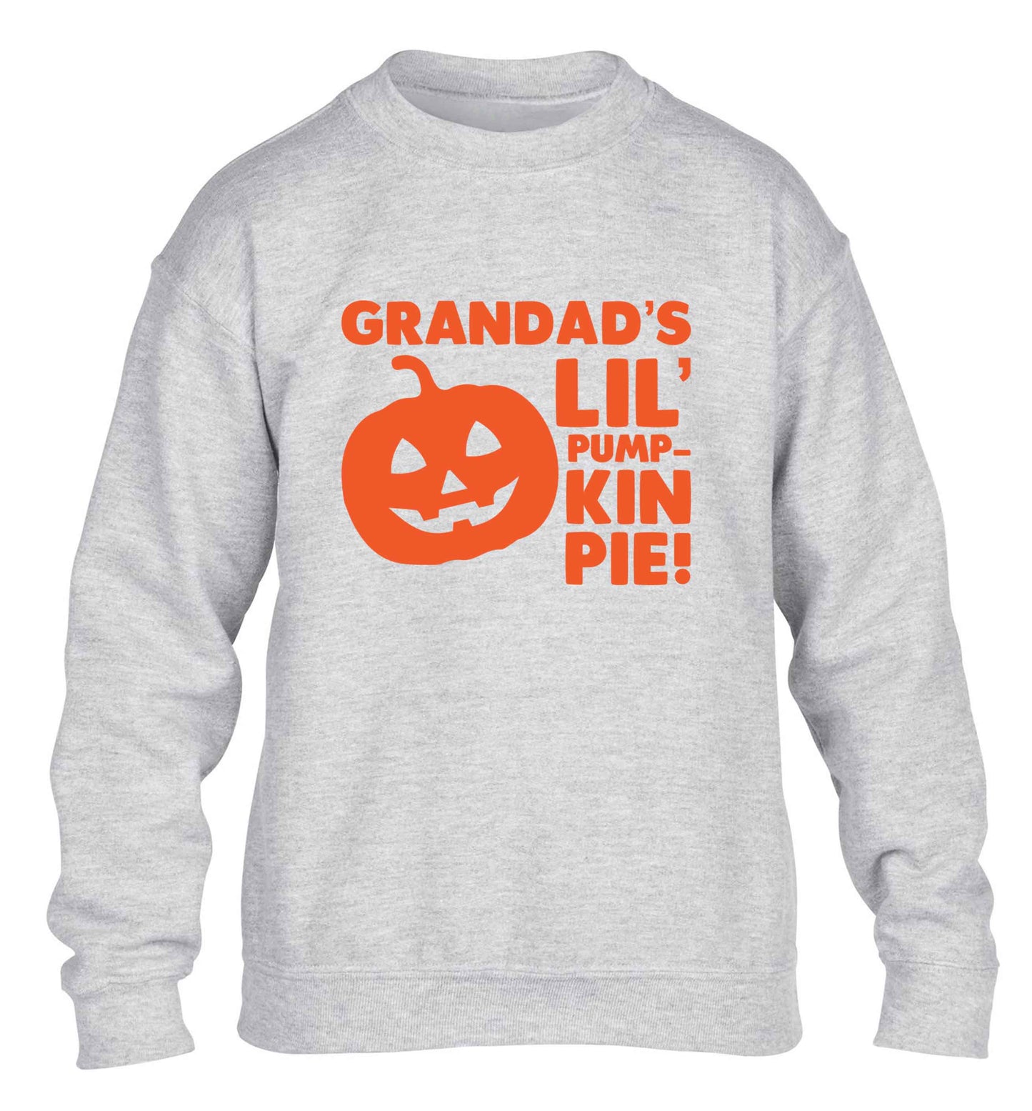 Daddy's lil' pumpkin pie children's grey sweater 12-13 Years