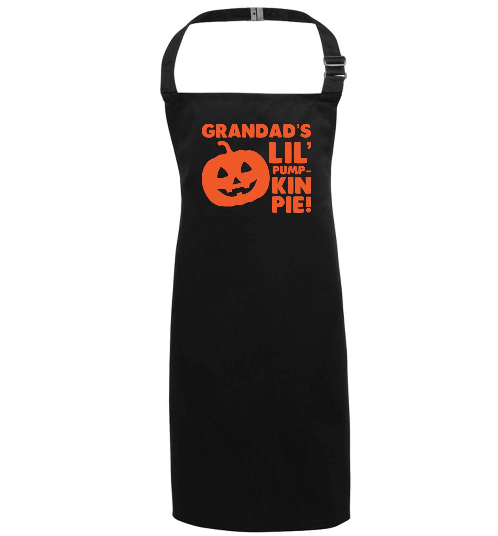 Daddy's lil' pumpkin pie black apron 7-10 years