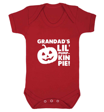 Daddy's lil' pumpkin pie baby vest red 18-24 months