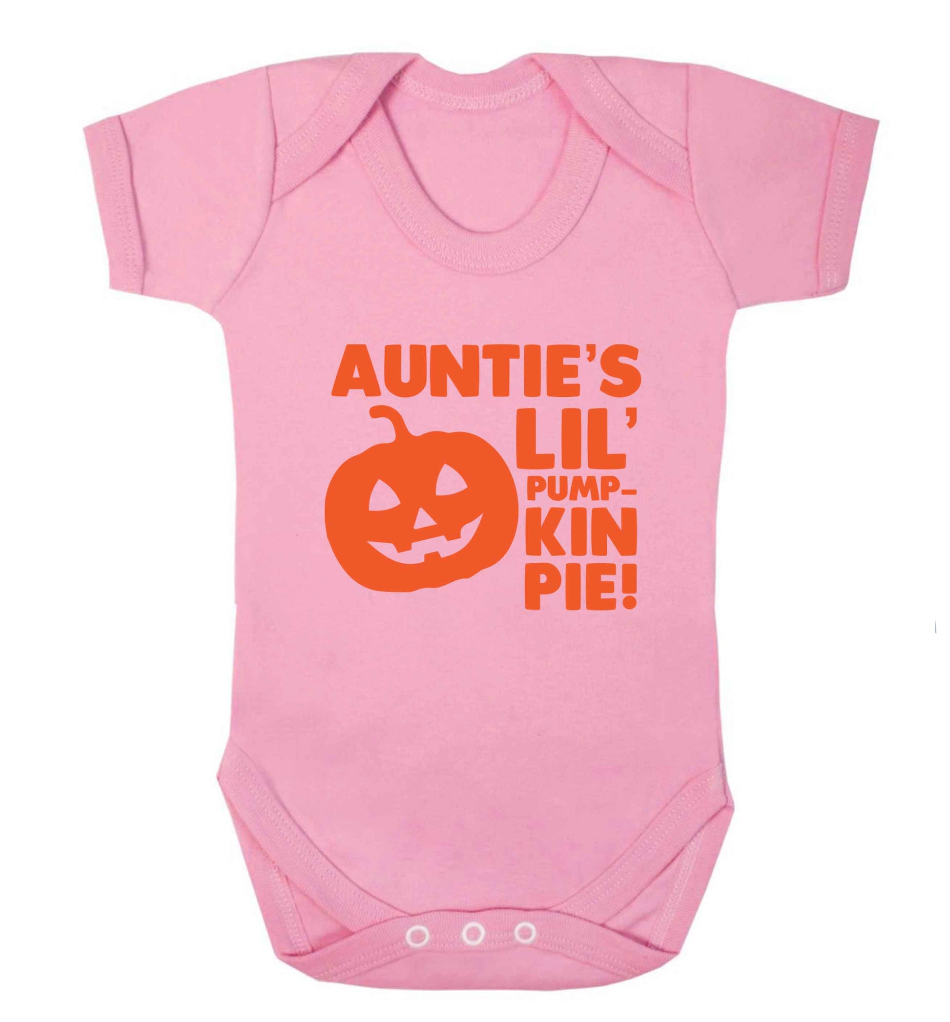 Auntie's lil' pumpkin pie baby vest pale pink 18-24 months