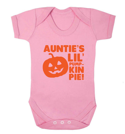Auntie's lil' pumpkin pie baby vest pale pink 18-24 months