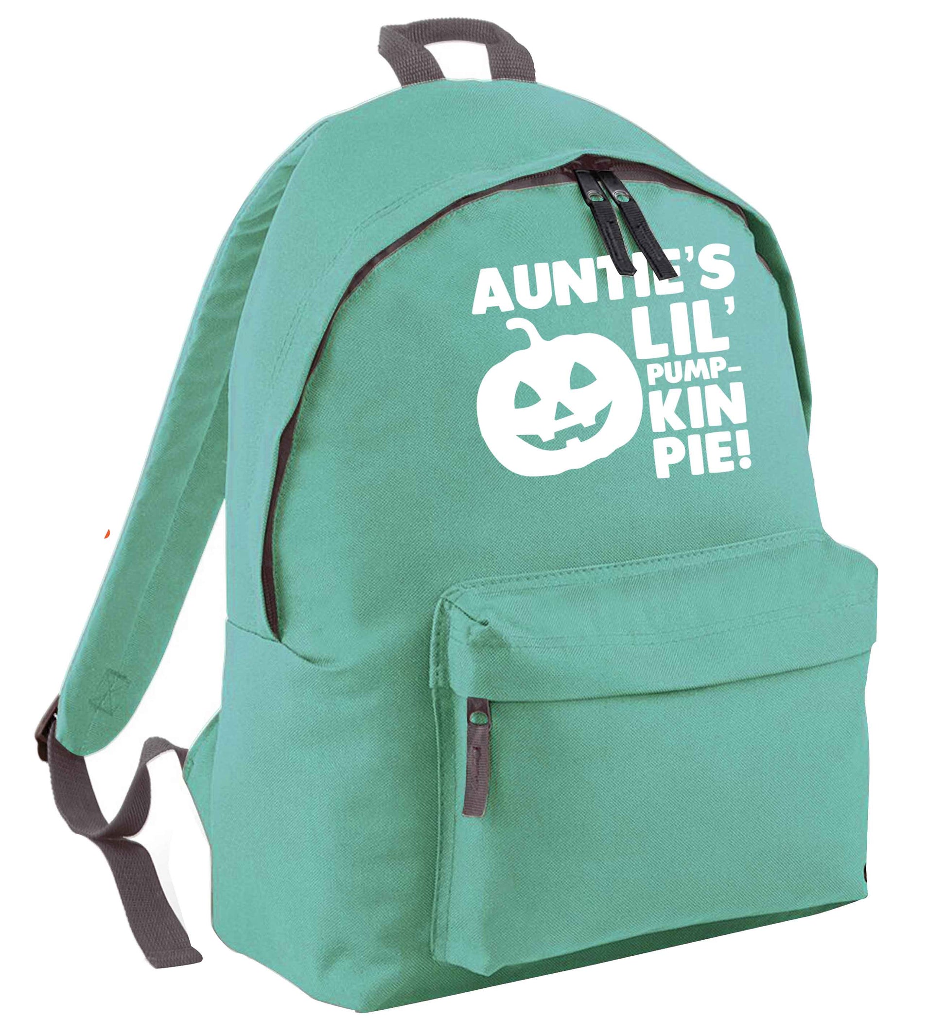 Auntie's lil' pumpkin pie mint adults backpack