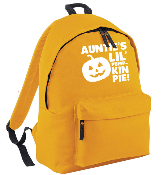 Auntie's lil' pumpkin pie mustard adults backpack
