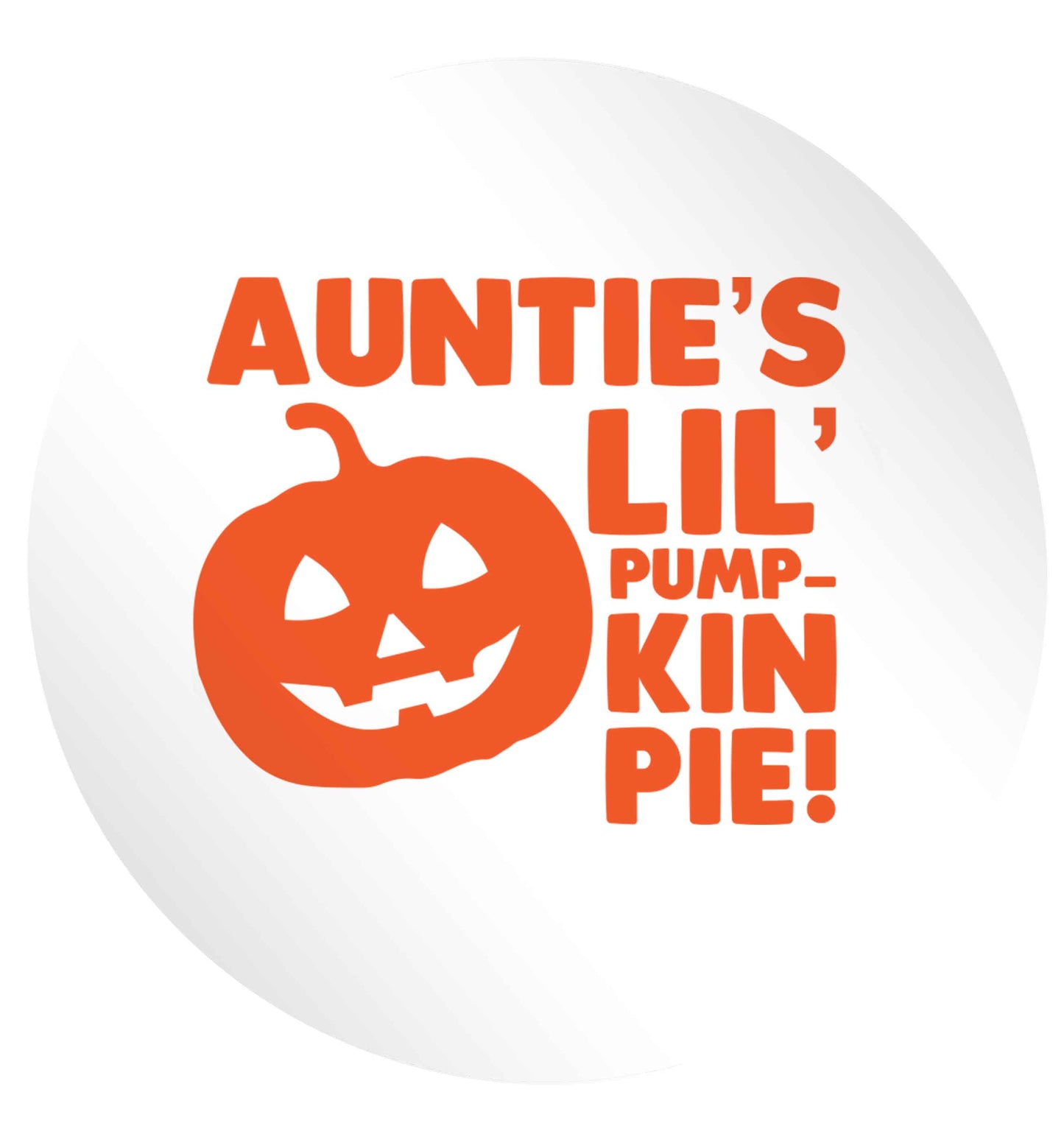 Auntie's lil' pumpkin pie 24 @ 45mm matt circle stickers