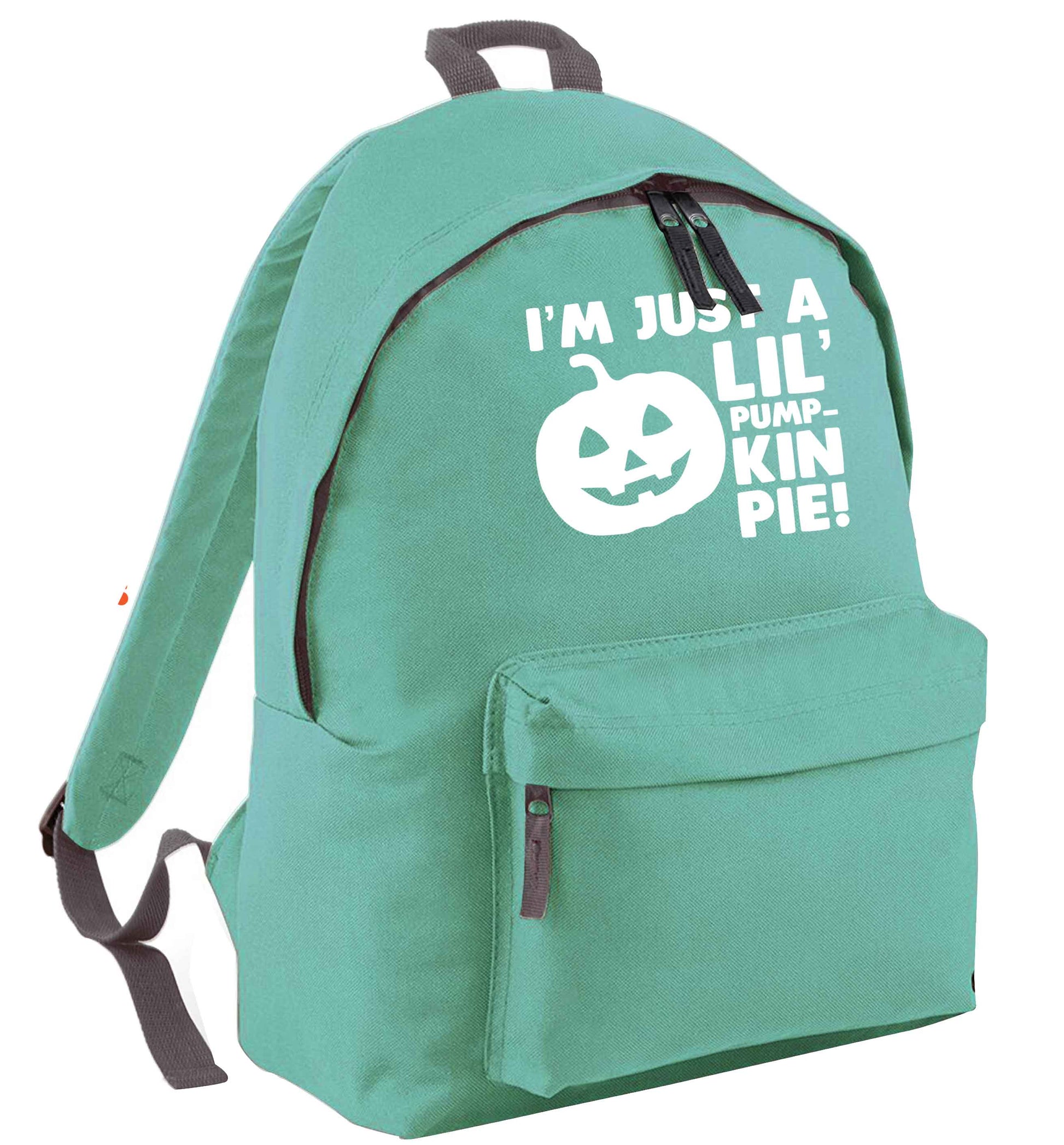 I'm just a lil' pumpkin pie mint adults backpack