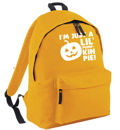 I'm just a lil' pumpkin pie mustard adults backpack