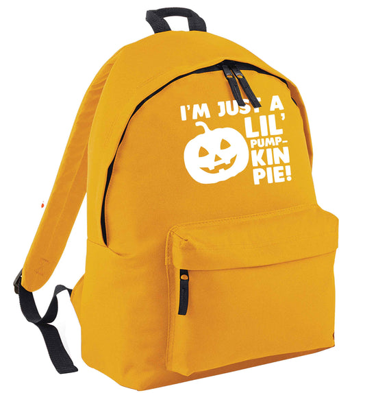 I'm just a lil' pumpkin pie mustard adults backpack