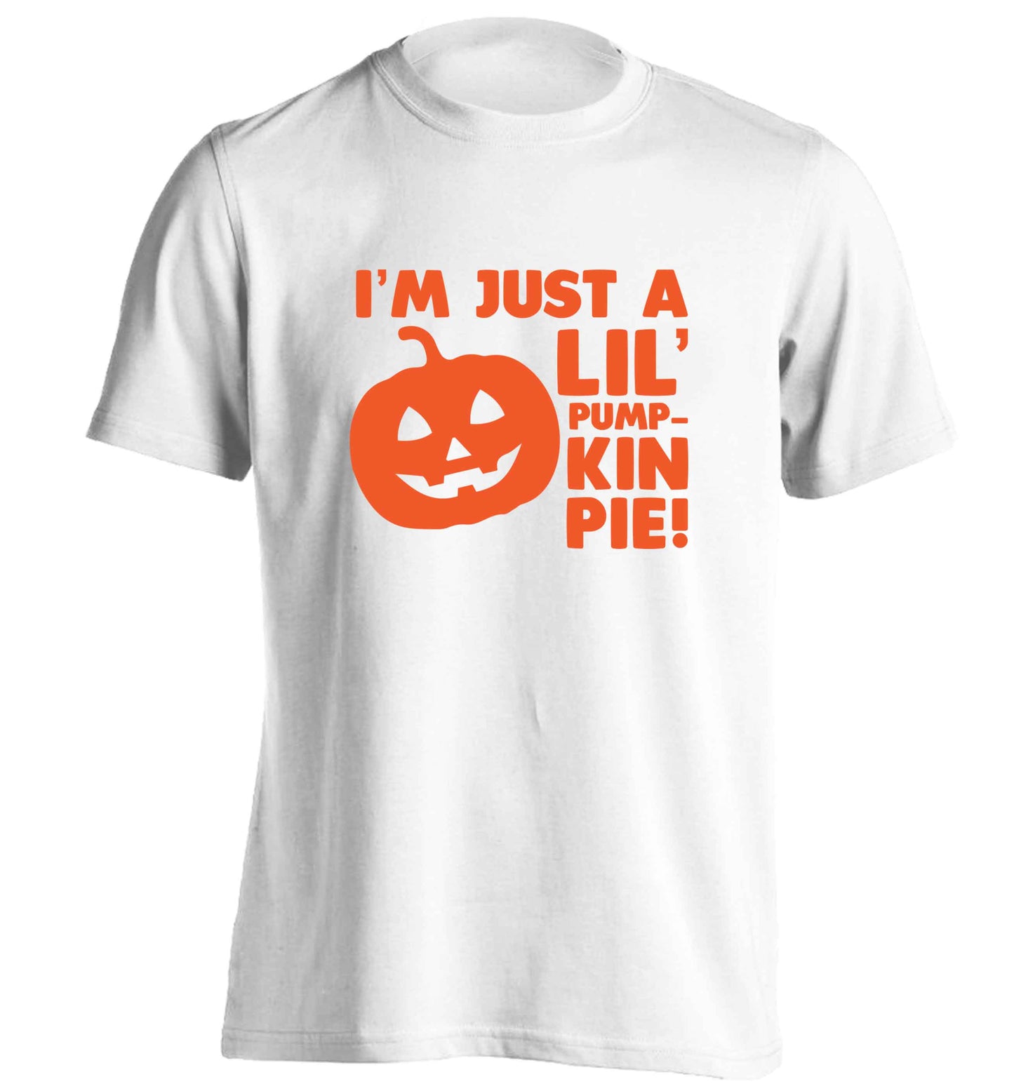 I'm just a lil' pumpkin pie adults unisex white Tshirt 2XL