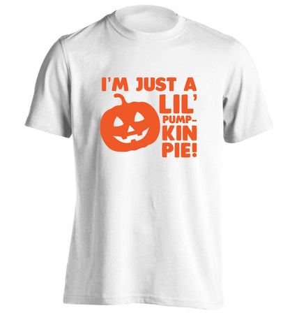 I'm just a lil' pumpkin pie adults unisex white Tshirt 2XL