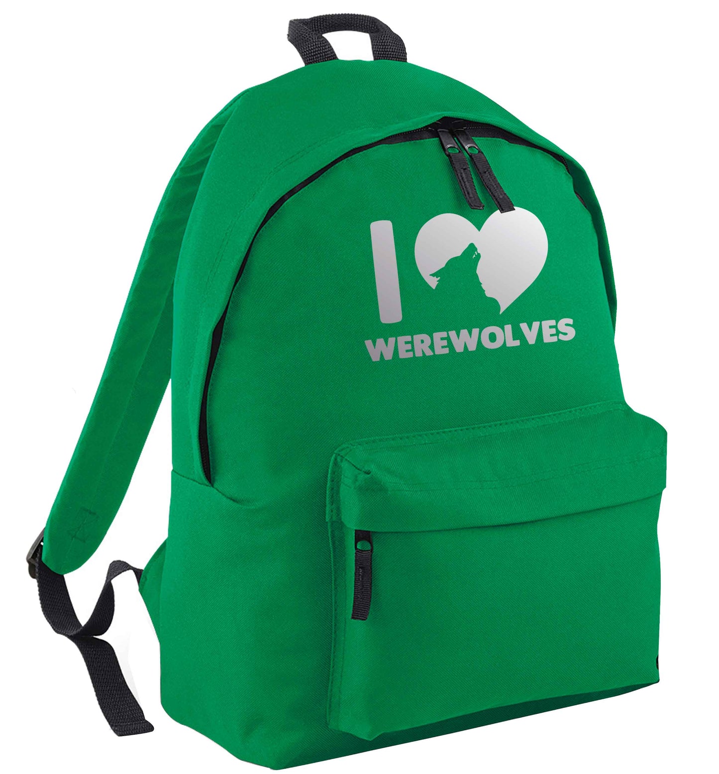 I love werewolves green adults backpack