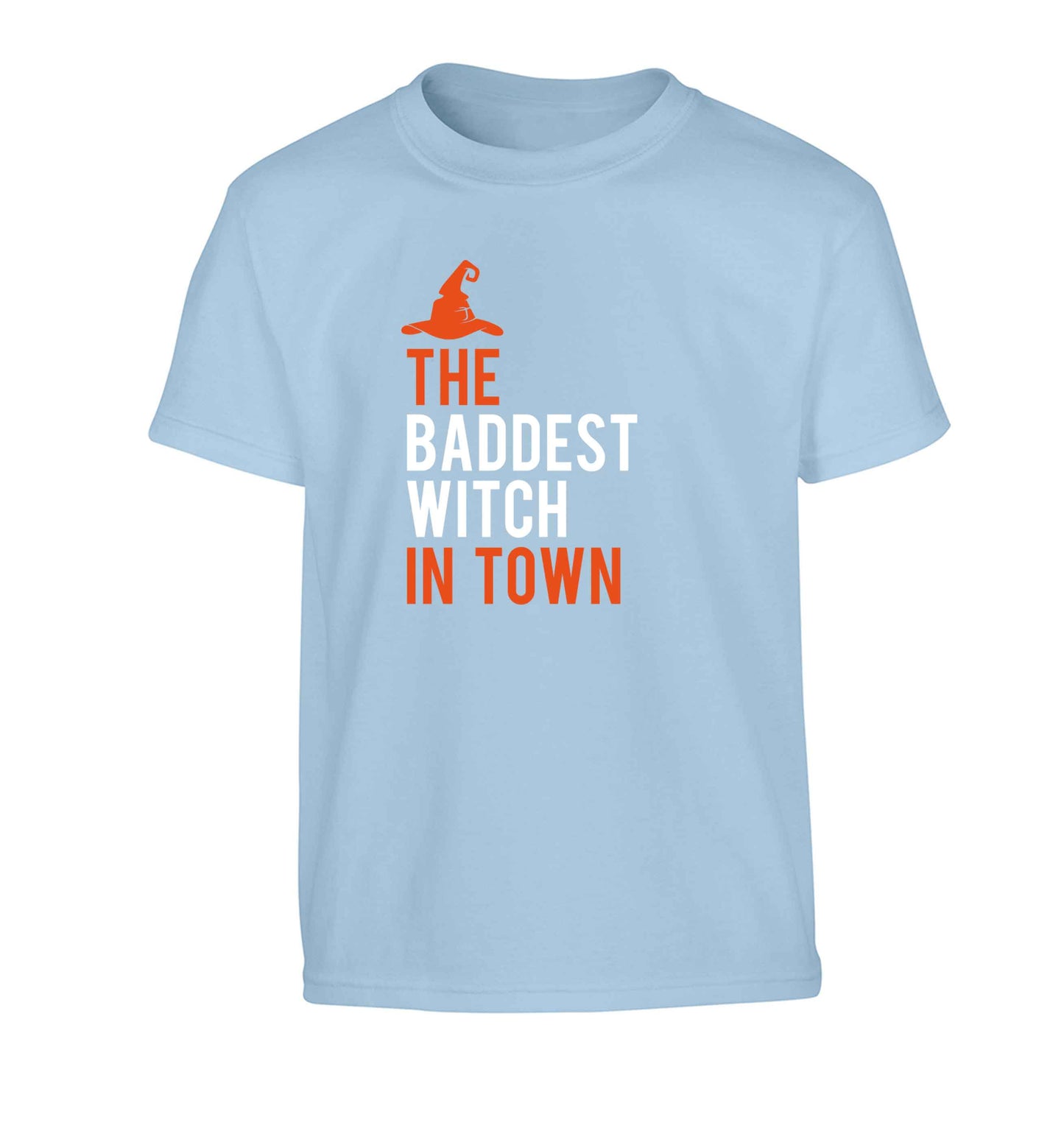 Badest witch in town Children's light blue Tshirt 12-13 Years