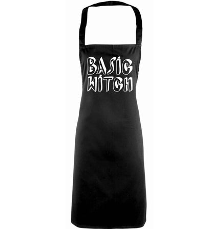 Basic witch adults black apron
