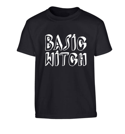 Basic witch Children's black Tshirt 12-13 Years