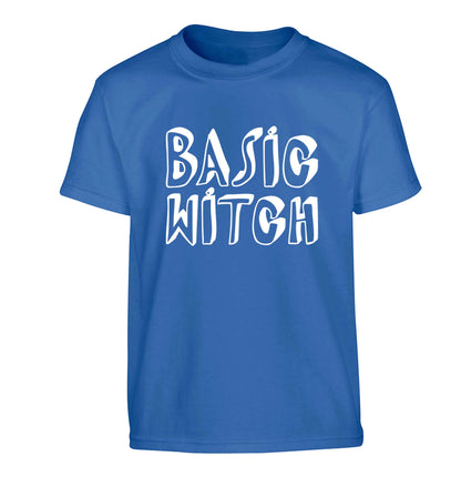 Basic witch Children's blue Tshirt 12-13 Years