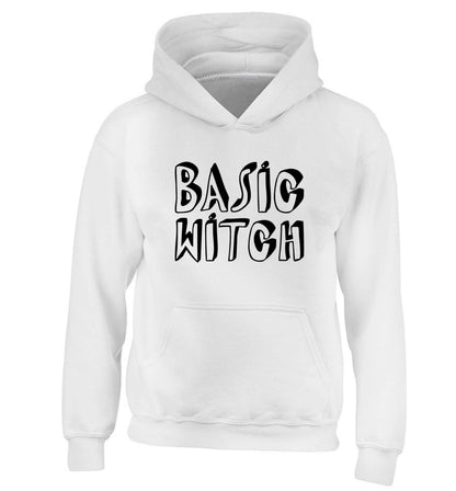 Basic witch children's white hoodie 12-13 Years