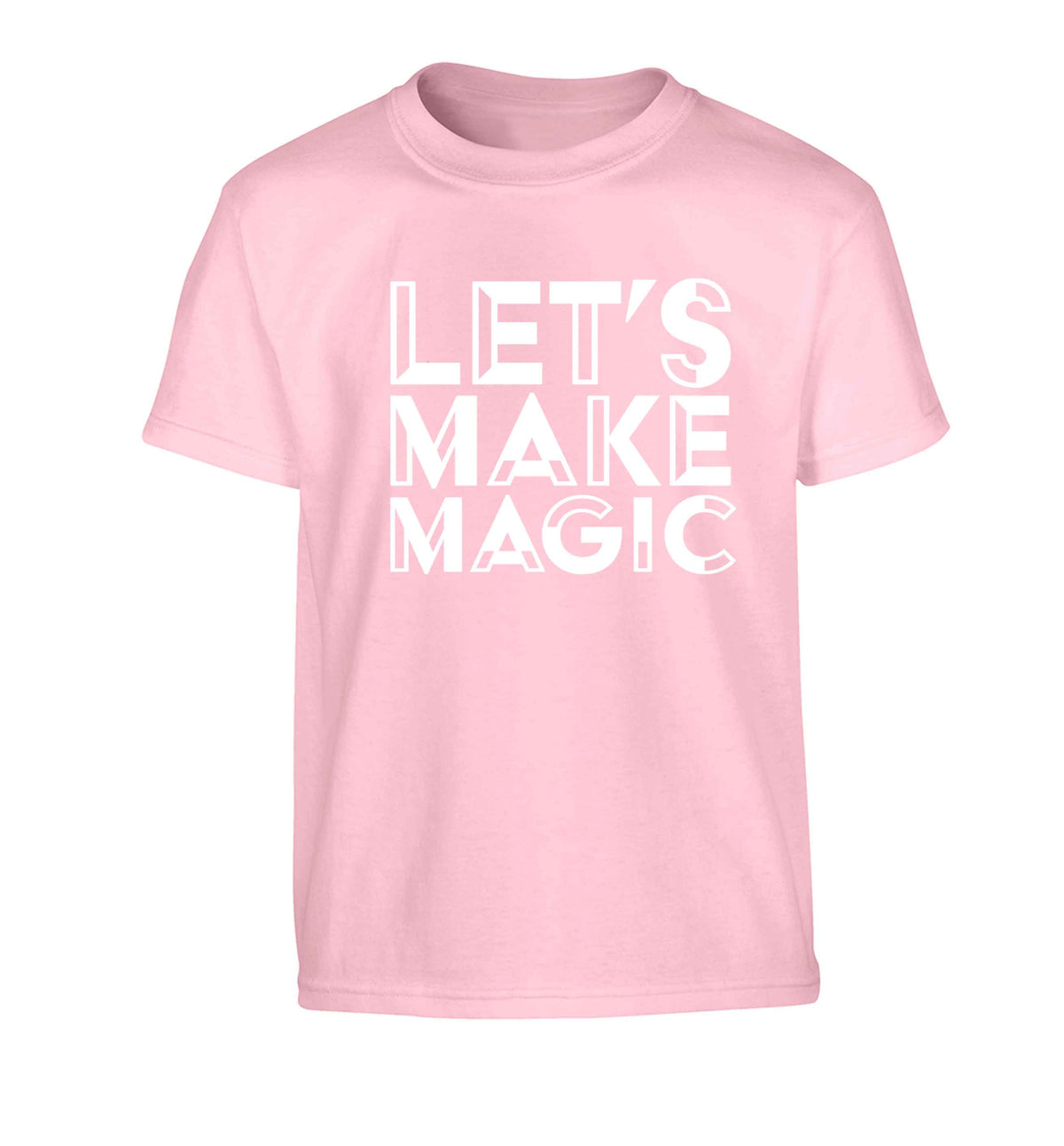 Let's make magic Children's light pink Tshirt 12-13 Years