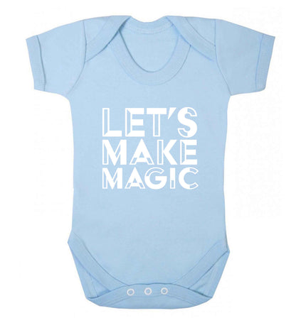 Let's make magic baby vest pale blue 18-24 months
