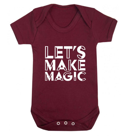 Let's make magic baby vest maroon 18-24 months