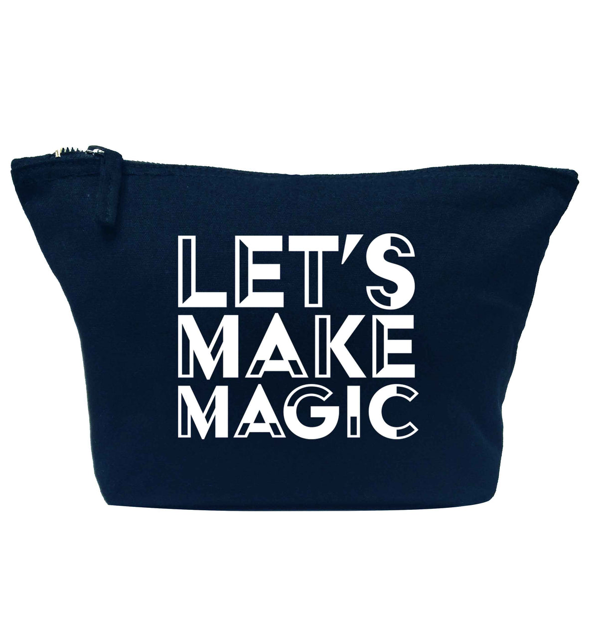 Let's make magic navy makeup bag