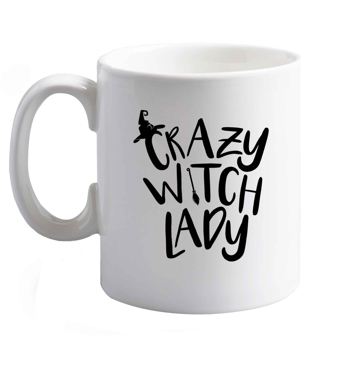 10 oz Favourite Type Pan Pancake ceramic mug right handed