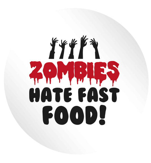 Zombies hate fast food 24 @ 45mm matt circle stickers