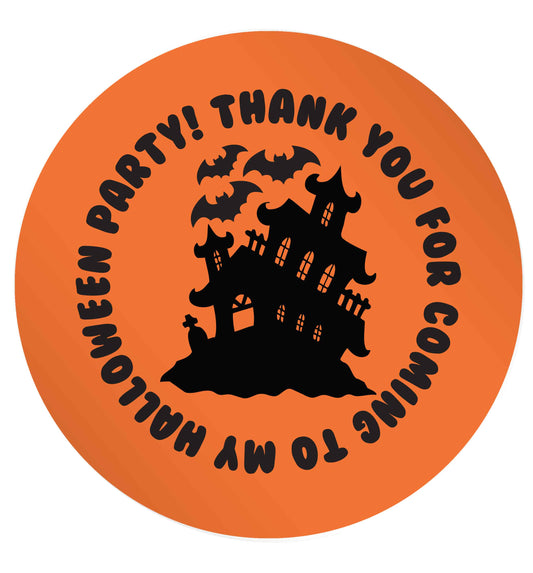 Thank you for coming to my halloween party 24 @ 45mm matt circle stickers