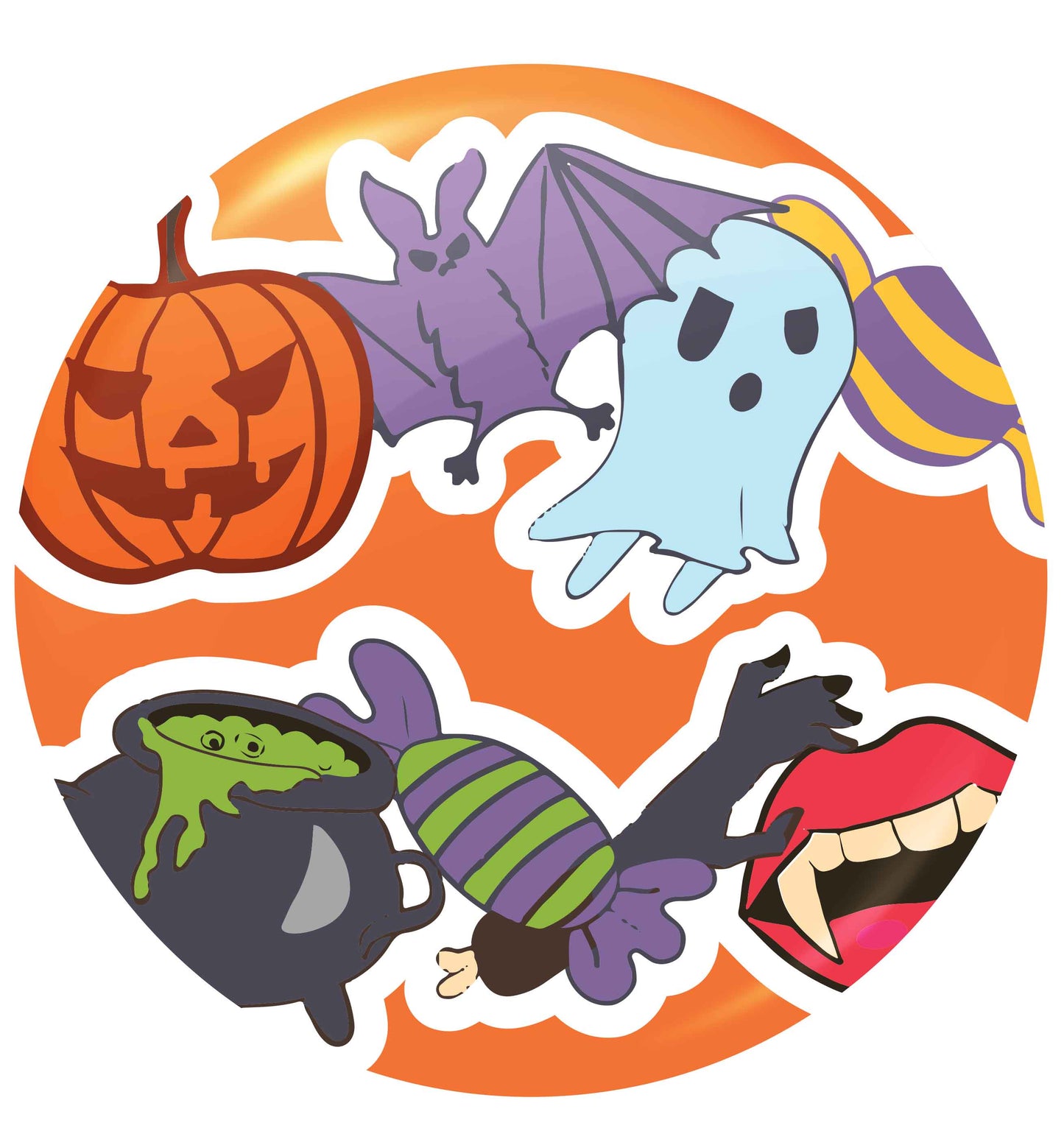 Halloween cartoon small 25mm Pin badge