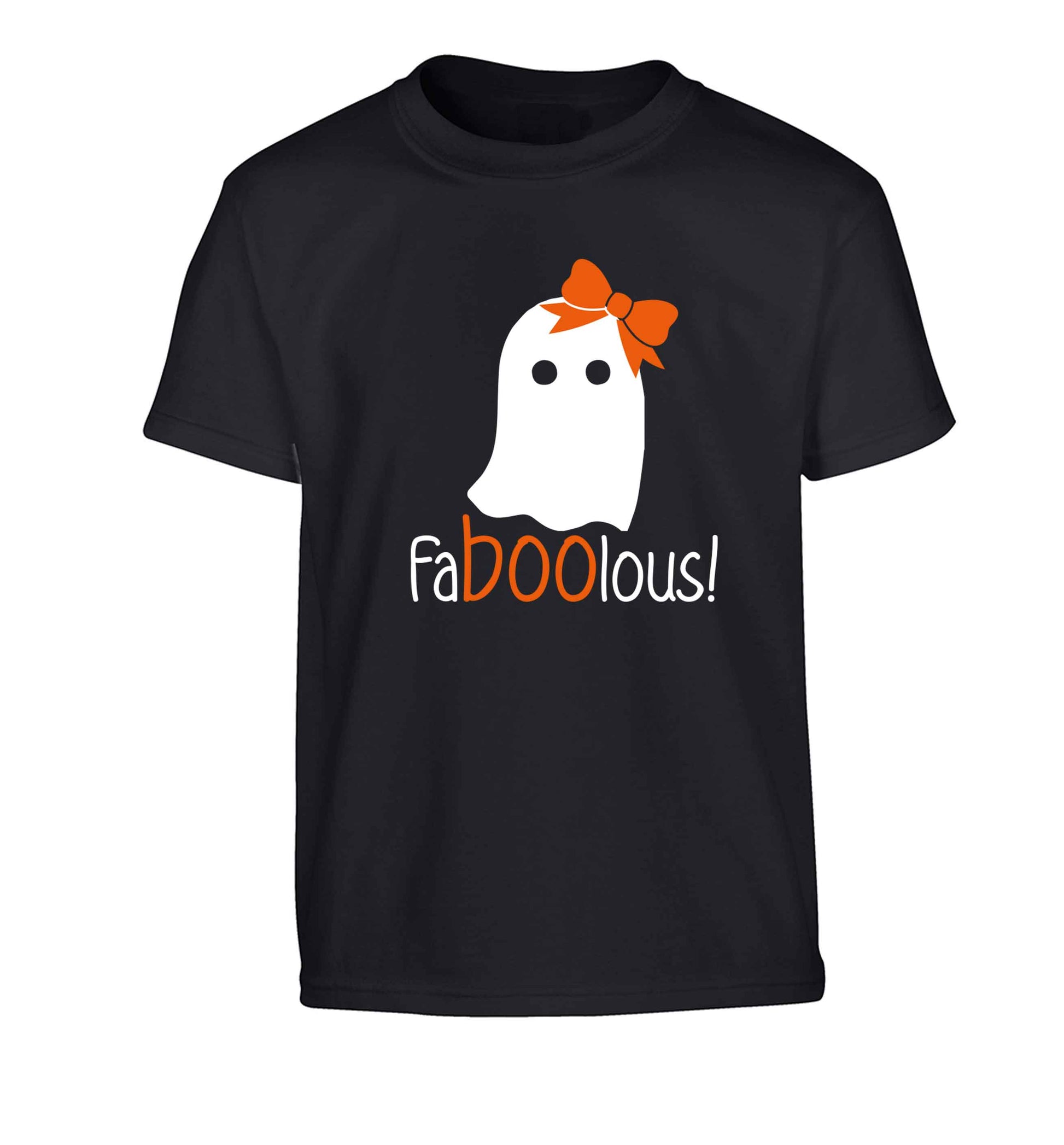 Faboolous ghost Children's black Tshirt 12-13 Years
