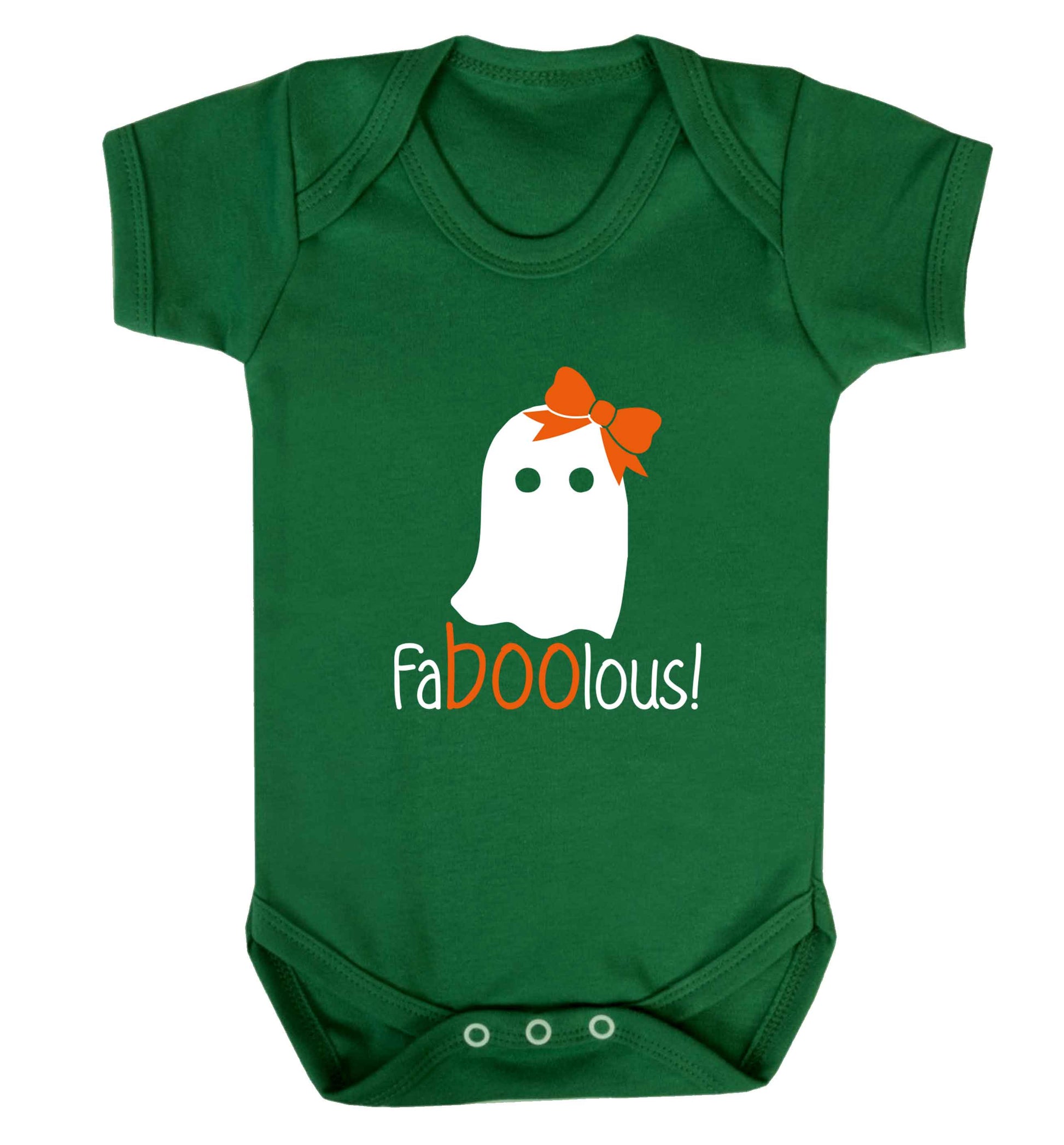 Faboolous ghost baby vest green 18-24 months