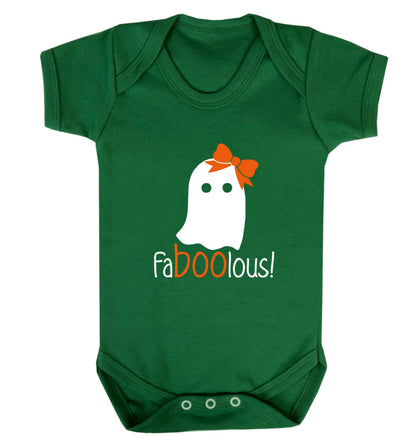 Faboolous ghost baby vest green 18-24 months