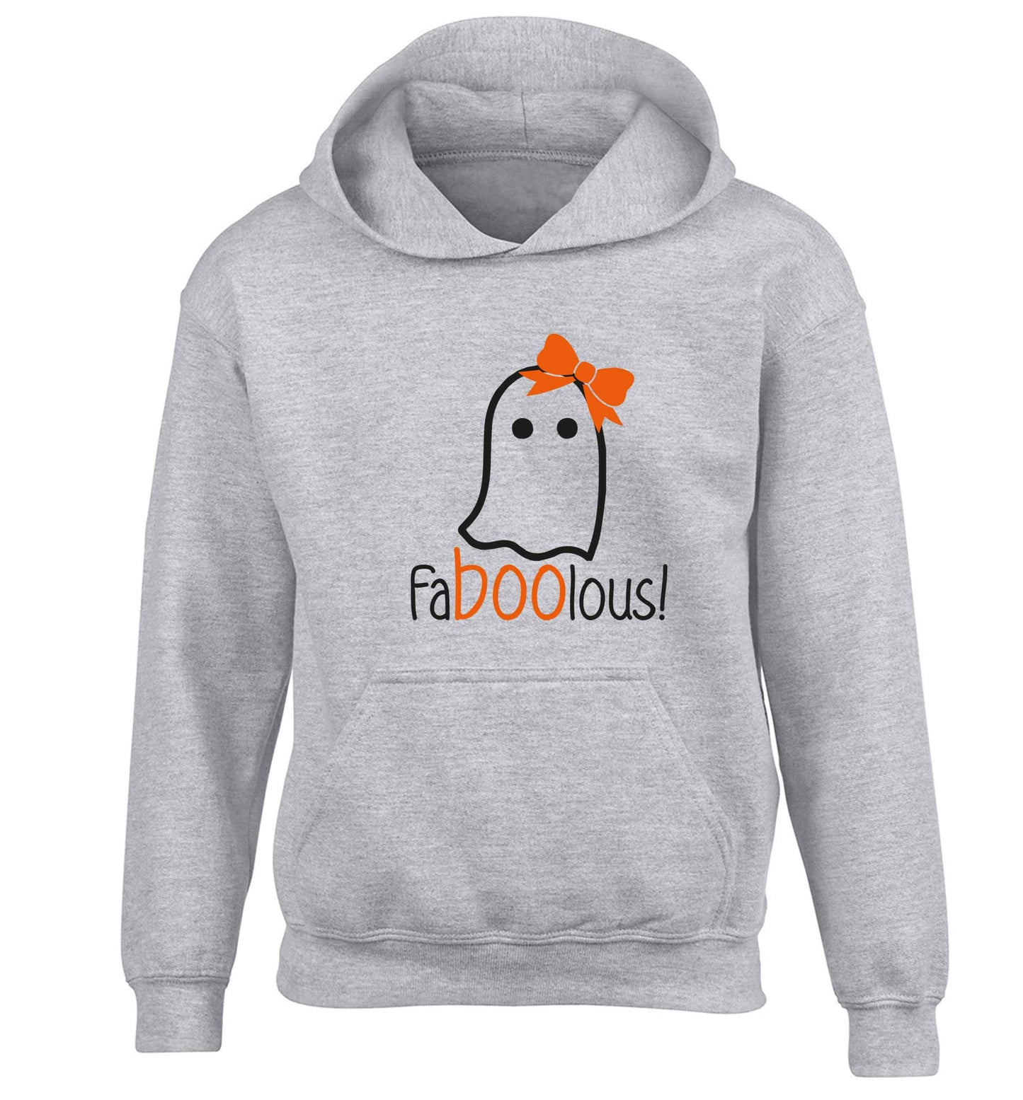 Faboolous ghost children's grey hoodie 12-13 Years