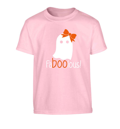 Faboolous ghost Children's light pink Tshirt 12-13 Years