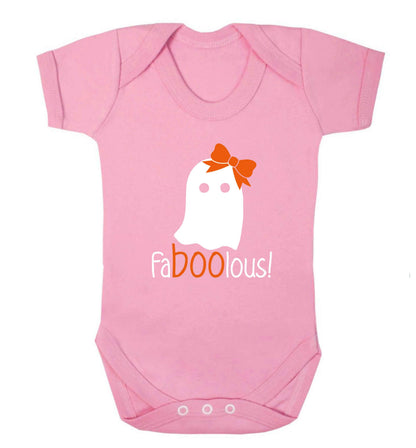 Faboolous ghost baby vest pale pink 18-24 months