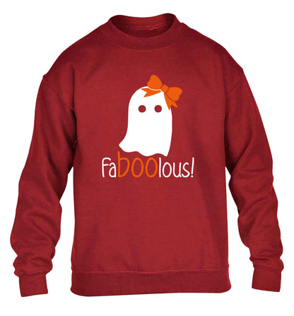 Faboolous ghost children's grey sweater 12-13 Years