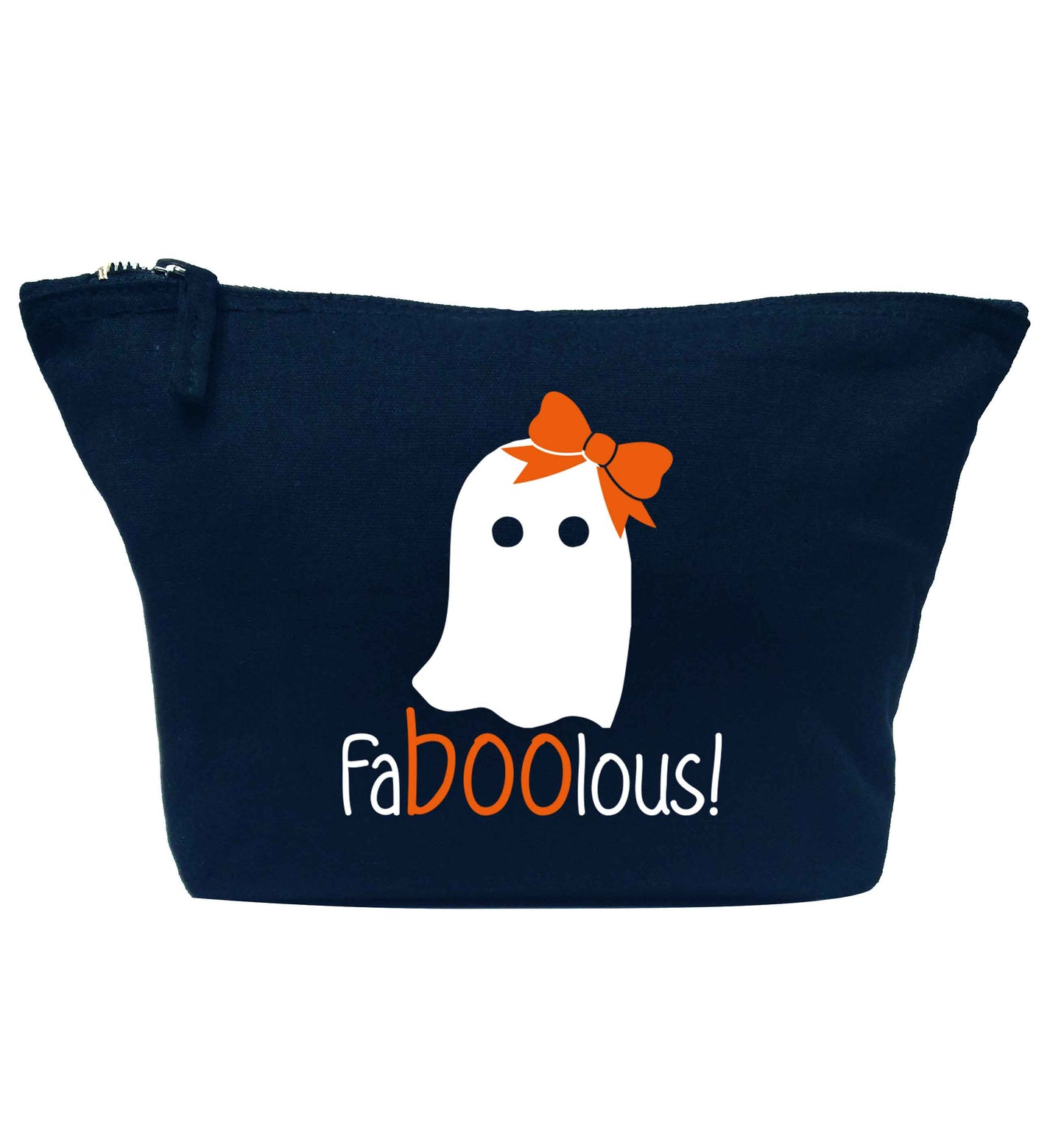 Faboolous ghost navy makeup bag