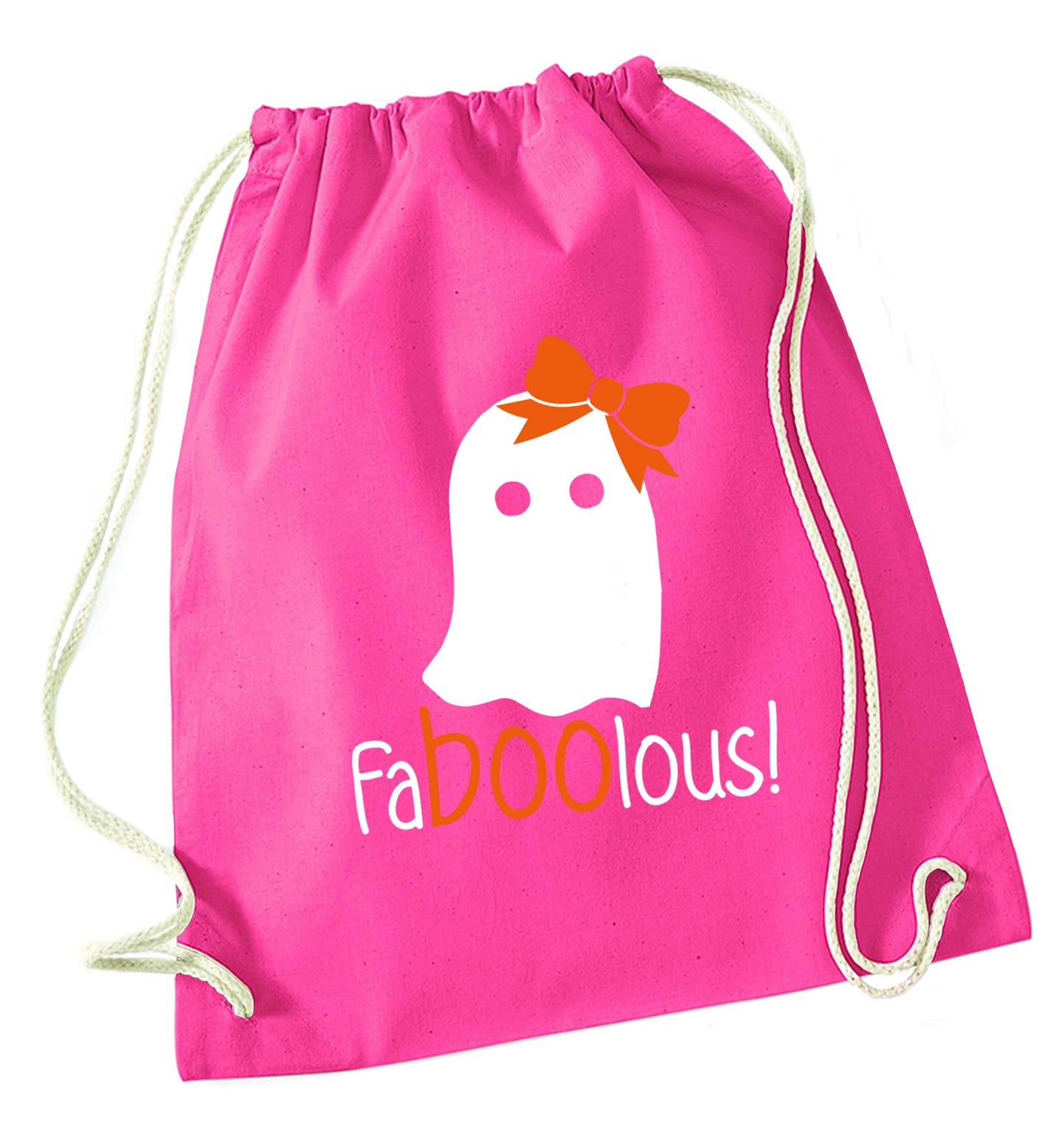 Faboolous ghost pink drawstring bag