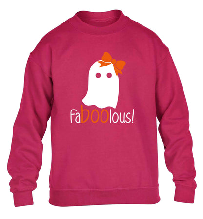 Faboolous ghost children's pink sweater 12-13 Years