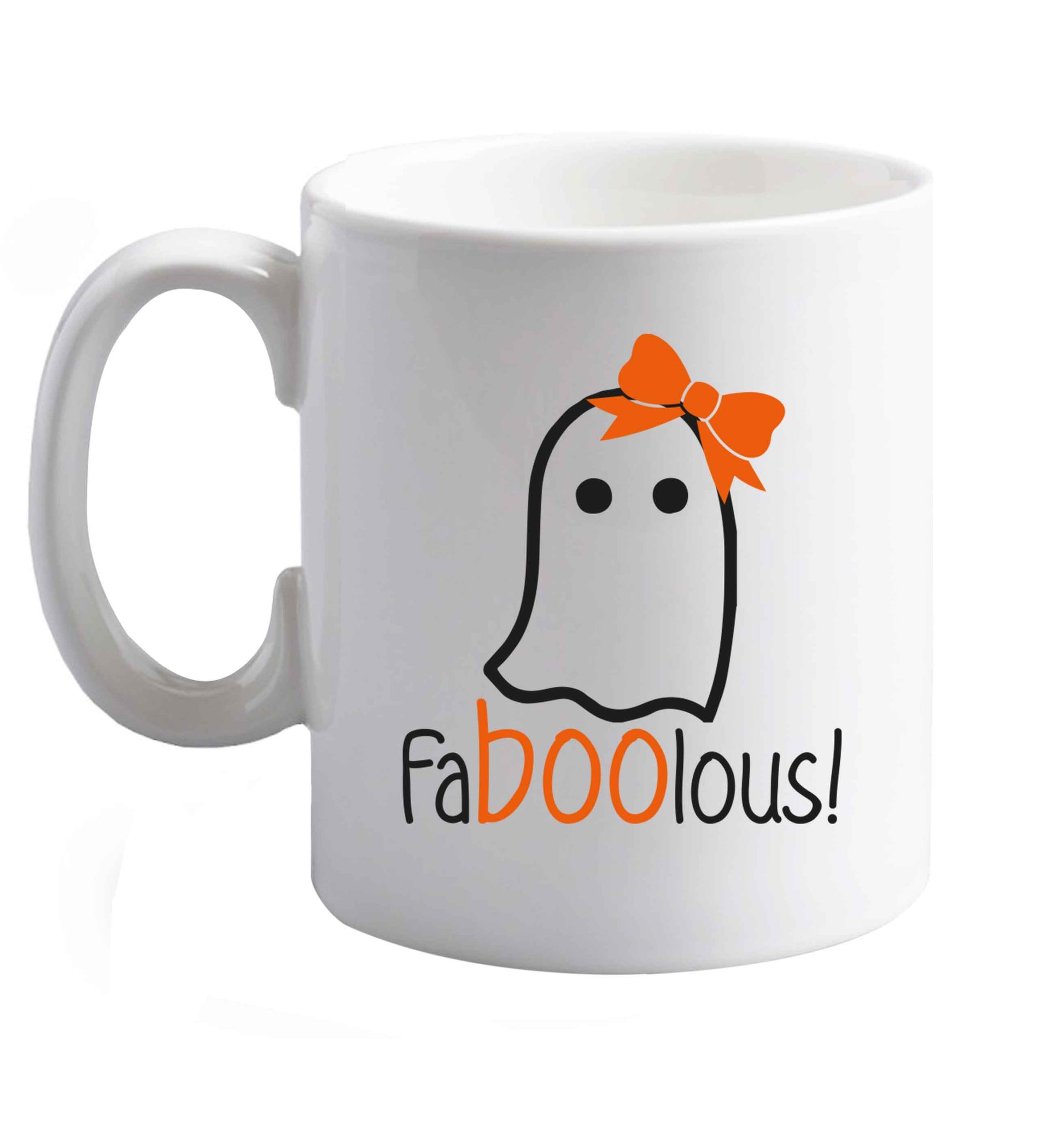 10 oz Favourite Type Pan Pancake ceramic mug right handed